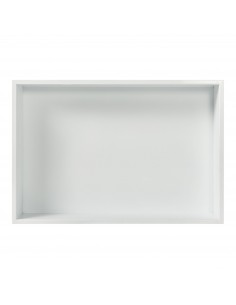 hylde til badeværelse brusekabine indbygning indbygningshylde hvid