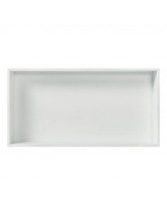 hylde til badeværelse brusekabine indbygning indbygningshylde hvid