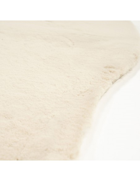 løst tæppe organisk former moderne polyester beige blødt