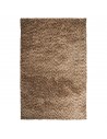 MIXI Løst tæppe i 100% polyester 290 x 190 cm - Meleret brun