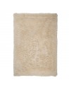 LASKA Løst tæppe i polyester og bomuld 290 x 190 cm - Beige