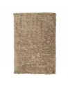 LASKA Løst tæppe i polyester og bomuld 290 x 190 cm - Taupe