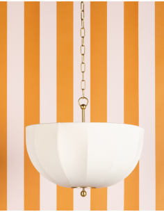 pendel pendellampe loftlampe moderne design spisebord messing 2