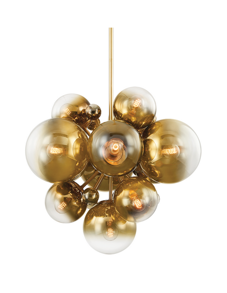 lysekrone loftlampe moderne design spisebord messing