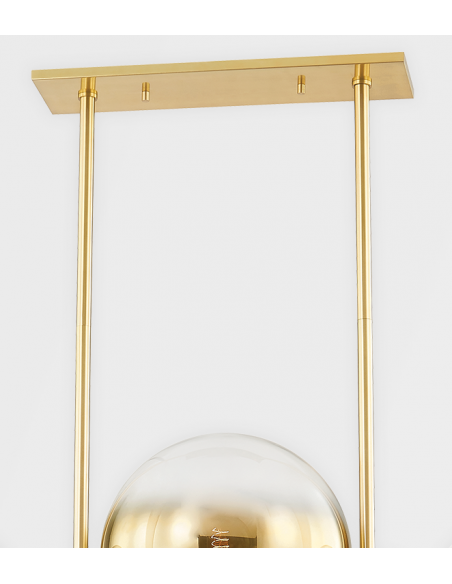 lysekrone loftlampe moderne design spisebord messing