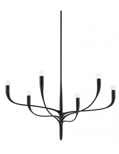 lysekrone loftlampe moderne design spisebord sort