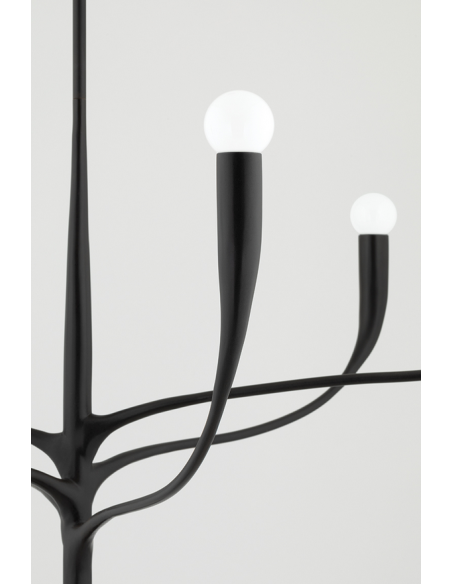 lysekrone loftlampe moderne design spisebord sort