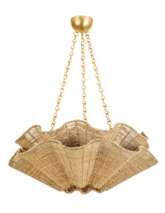 lysekrone loftlampe moderne design spisebord messing guld