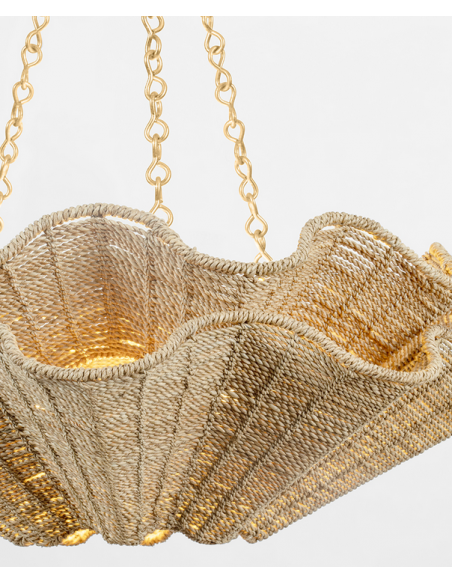 lysekrone loftlampe moderne design spisebord messing guld