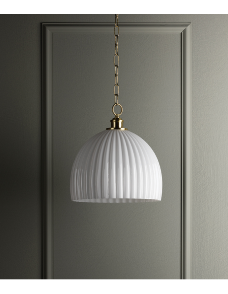 pendel pendellampe loftlampe moderne design spisebord messing