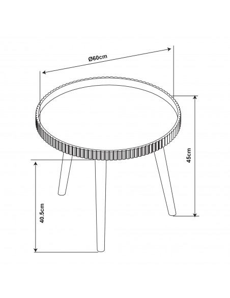 sofabord sidebord stuemøbler rundt moderne design opbevaring