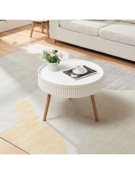 sofabord sidebord stuemøbler rundt moderne design opbevaring