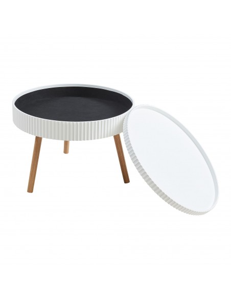 sofabord sidebord stuemøbler rundt moderne design opbevaring