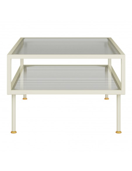 sofabord sidebord stuemøbler moderne design opbevaring hylde beige