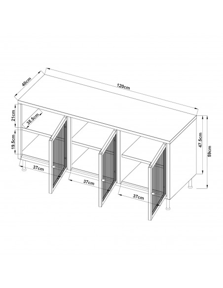 tvbord moderne design opbevaring stuemøbler