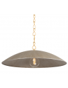EVE Loftlampe i stål og aluminium Ø81 cm 1 x E27 - Vintage bladguld/Antik sølv tekstur