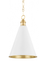 FENIMORE Loftlampe i stål Ø31,75 cm 1 x E27 - Aldret messing/Soft white