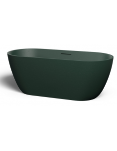 fritstående badekar 170 mat grøn sten solid stone fristående moderne design