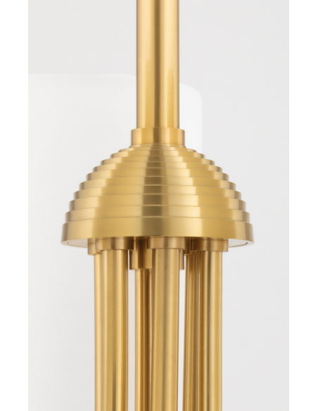 lysekrone loftlampe moderne design spisebord messing