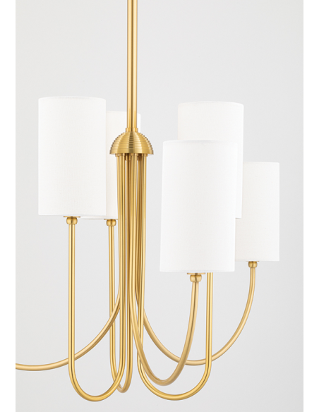 lysekrone loftlampe moderne design spisebord messing