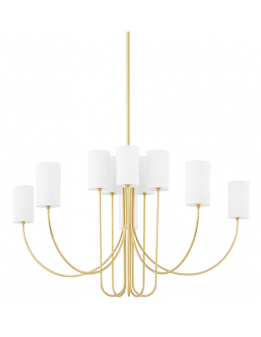 lysekrone loftlampe moderne design spisebord messing