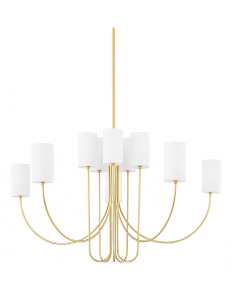 lysekrone loftlampe moderne design spisebord messing
