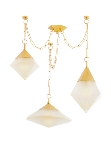 lysekrone loftlampe moderne design spisebord messing