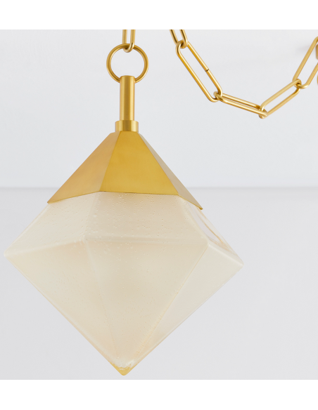 lysekrone loftlampe moderne design spisebord messing