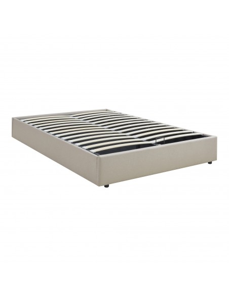 sengeramme opbevaring moderne design 140x200 140 sengestel stof seng