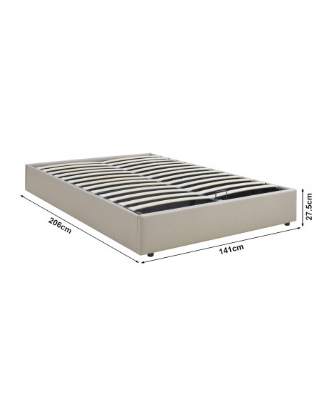 sengeramme opbevaring moderne design 140x200 140 sengestel stof seng