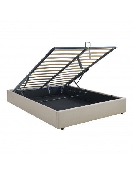 sengeramme opbevaring moderne design 140x200 140 sengestel stof seng