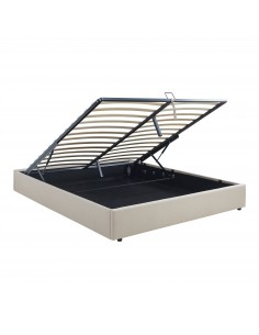 sengeramme opbevaring moderne design 160x200 160 sengestel stof seng 2