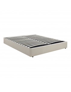 sengeramme opbevaring moderne design 160x200 160 sengestel stof seng