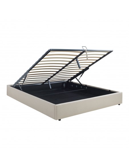 sengeramme opbevaring moderne design 180x200 180 sengestel stof seng