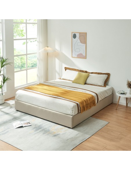 sengeramme opbevaring moderne design 180x200 180 sengestel stof seng