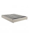 NOLA Sengeramme med opbevaring i polyester 180 x 200 cm - Beige