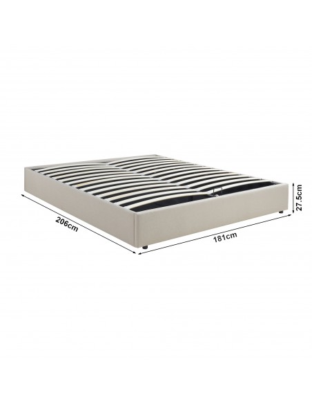 sengeramme opbevaring moderne design 180x200 180 sengestel stof seng