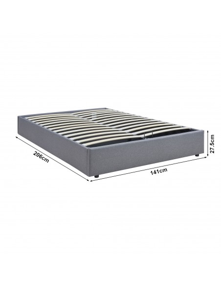 sengeramme opbevaring moderne design 140x200 140 sengestel stof seng