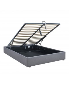 sengeramme opbevaring moderne design 140x200 140 sengestel stof seng 2