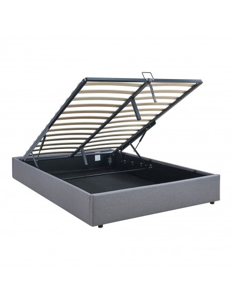 sengeramme opbevaring moderne design 140x200 140 sengestel stof seng