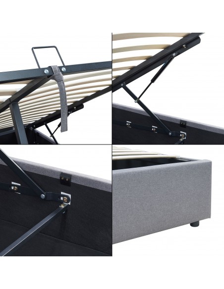 sengeramme opbevaring moderne design 180x200 180 sengestel stof seng