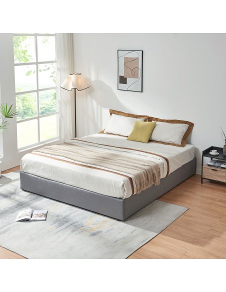 sengeramme opbevaring moderne design 180x200 180 sengestel stof seng