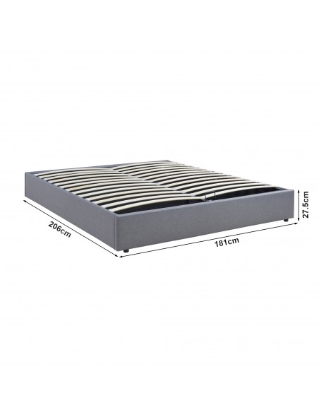 sengeramme opbevaring moderne design 180x200 180 sengestel stof seng