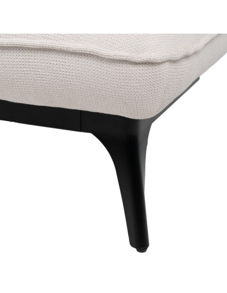 Daybed moderne design stof tekstil creme beige