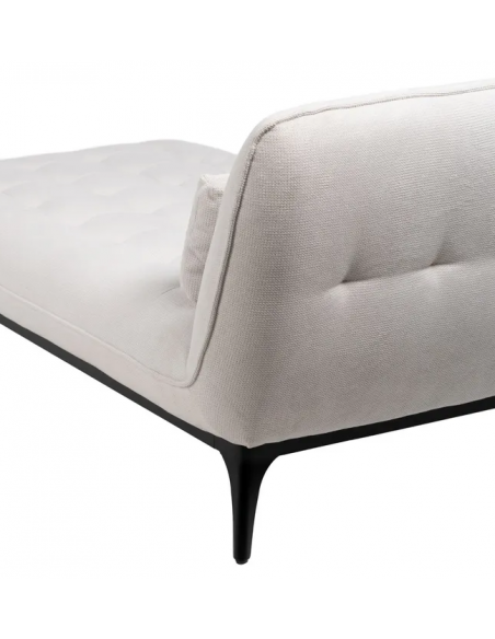 Daybed moderne design stof tekstil creme beige