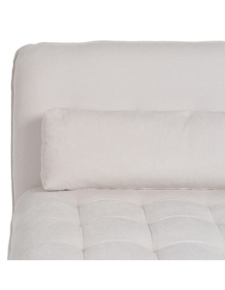 Daybed moderne design stof tekstil creme beige