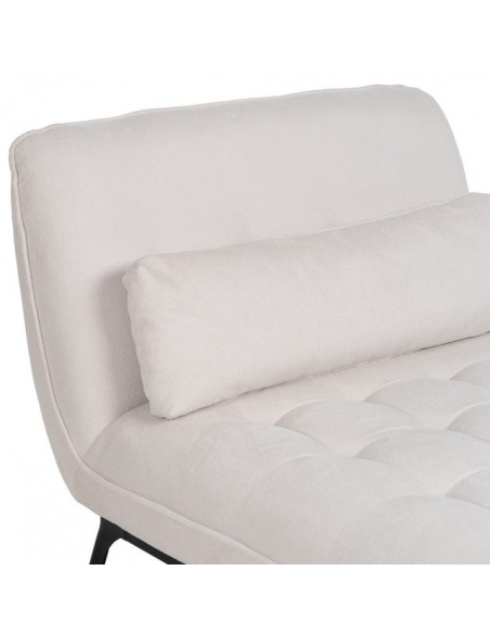 Daybed moderne design stof tekstil creme beige