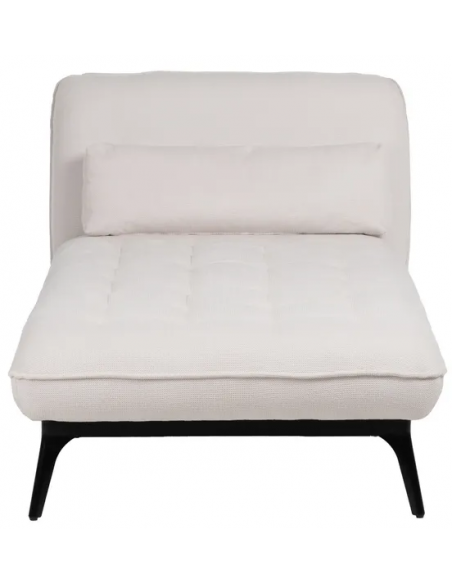 Daybed moderne design stof tekstil creme beige