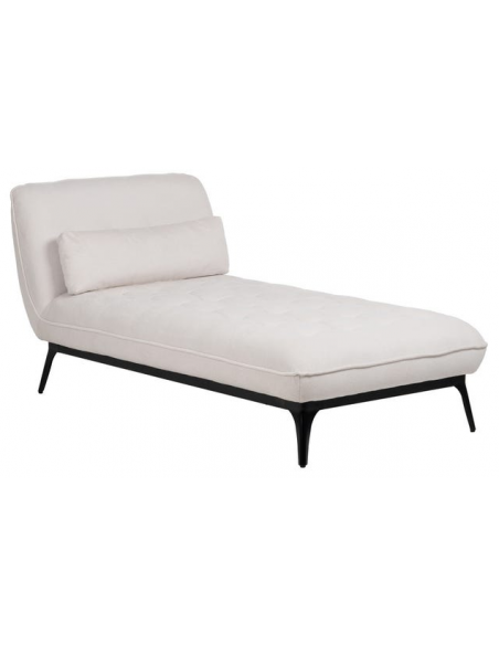 Daybed moderne design stof tekstil creme beige