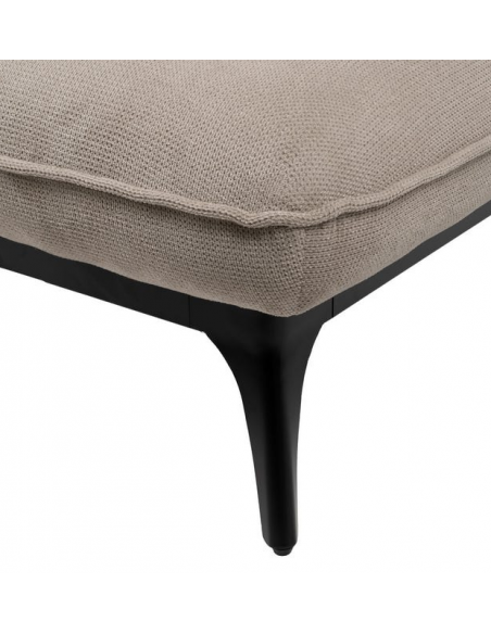 Daybed moderne design stof tekstil creme beige